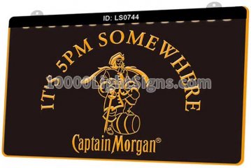 LS0744 Its 5 Pm Somewhere Captain Morgan