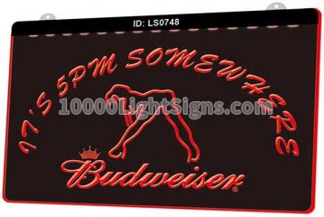 LS0748 Its 5 Pm Somewhere Budweiser Dancer
