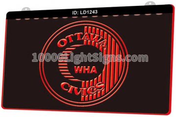LD1243 Ottawa Nationals Jersey World Hockey Association CIVICS