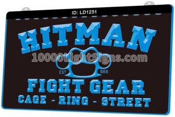 LD1251 Hitman Fight Gear Cage Ring Street Est 666