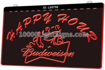 LS0758 Budweiser Frog Beer Happy Hour