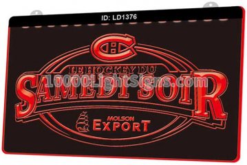 LD1376 Montreal Canadiens Ice Hockey Sports Le Hockey Du Samedi Soir Molson Export