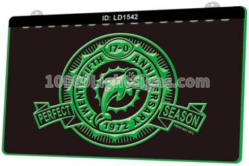 LD1542 Miami Dolphins AFC NFL Sports Perfect Season 1972 1997