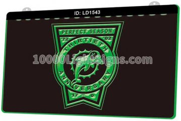 LD1543 Miami Dolphins AFC NFL Sports Perfect Season 1972 2002