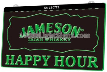 LS0772 Jameson Irish Whiskey Happy Hour Bar