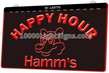 LS0770 Hamms Beer Happy Hour Bar