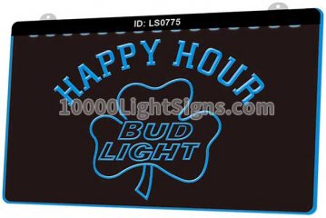 LS0775 Bud Light Shamrock Happy Hour Beer Bar