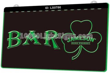 LS0786 Bar Shamrock Jameson