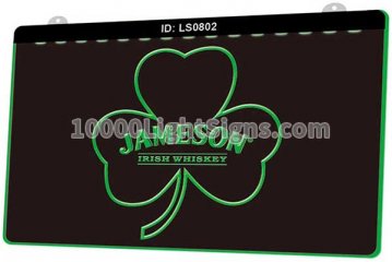 LS0802 Jameson Whiskey Shamrock