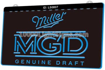 LS0807 Miller Genuine Draft Mgd Beer Bar