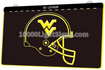 LD1639 WV West Virginia Mountaineers mens basketball Helmet