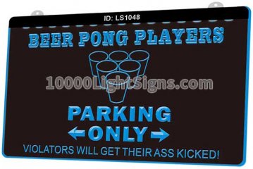 LS1048 Beer Pong Parking Only Beer Bar