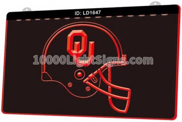 LD1647 OU Oklahoma Sooners Football Helmet