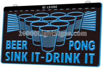 LS1092 Beer Pong Sink It Drink It Bar