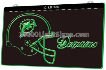 LD1665 Miami Dolphins AFC NFL Helmet Sports