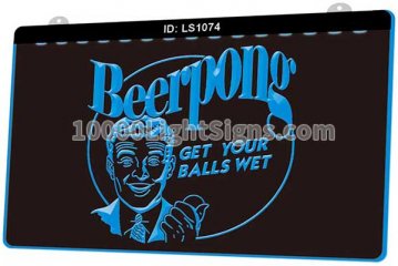LS1074 Beer Pong Get Your Balls Wet Bar