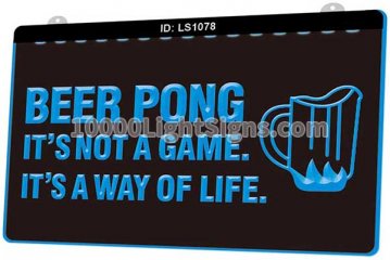 LS1078 Beer Pong A Way Of Life Bar Beer