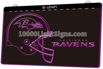 LD1671 Baltimore Ravens AFC NFL Helmet Sports