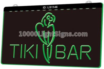 LS1146 Tiki Bar Parrot Open