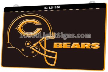 LD1690 Chicago Bears NFC NFL Helmet Sports