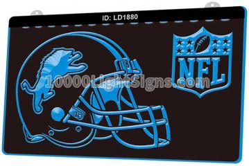 LD1880 Detroit Lions NFC NFL Helmet Sports