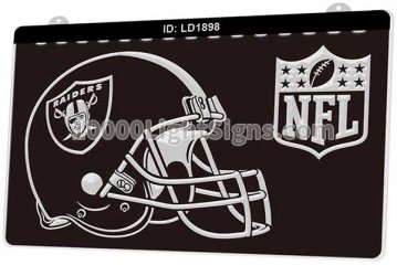 LD1898 Oakland Raiders AFC NFL Helmet Sports