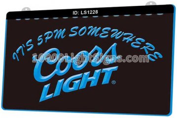 LS1228 Coors Its 5 Pm Somewhere Bar