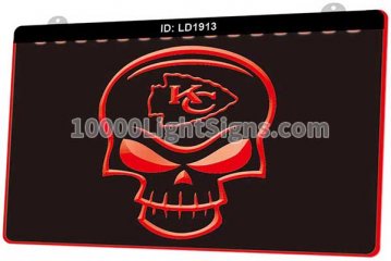 LD1913 Kansas City Chiefs AFC NFL Skull Sports