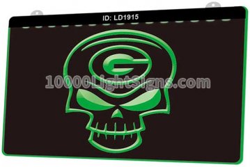 LD1915 Green Bay Packers NFC NFL Skull Sports