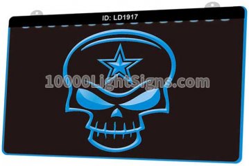 LD1917 Dallas Cowboys NFC NFL Skull Sports