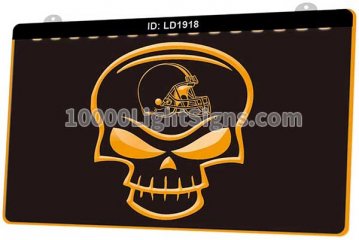 LD1918 Cleveland Browns AFC NFL Skull Sports