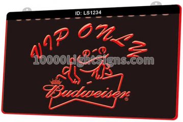 LS1234 Budweiser Frog Vip Only Bar