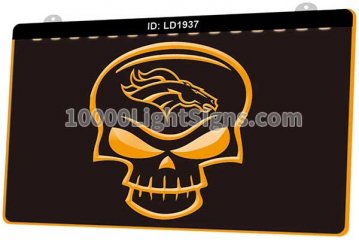 LD1937 Denver Broncos AFC NFL Skull Sports
