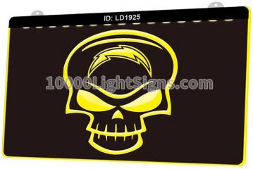 LD1925 San Diego Chargers AFC NFL Skull Sports