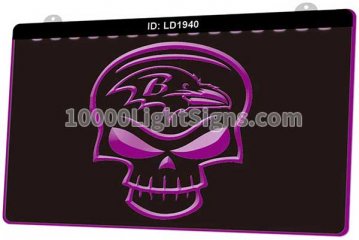 LD1940 Baltimore Ravens AFC NFL Skull Sports