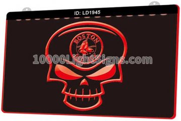 LD1945 Boston Red Sox AL MLB Skull Sports
