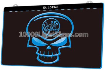 LD1948 New York Yankees AL MLB Skull Sports