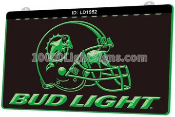 LD1952 Miami Dolphins AFC NFL helmet Sports Bud Light