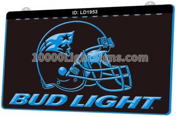 LD1953 New England Patriots AFC NFL helmet Sports Bud Light