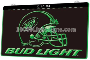 LD1954 New York Jets AFC NFL Helmet Sports Bud Light