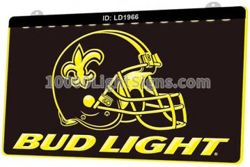 LD1966 New Orleans Saints NFC NFL Helmet Sports Bud Light