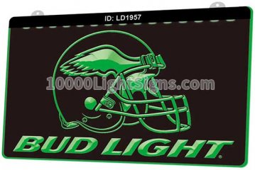 LD1957 Philadelphia Eagles NFC NFL Helmet Sports Bud Light