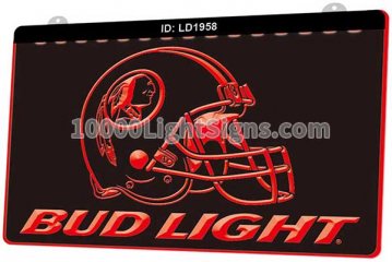 LD1958 Washington Redskins NFC NFL Helmet Sports Bud Light