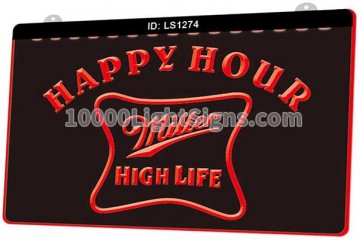 LS1274 Miller High Life Happy Hour Bar