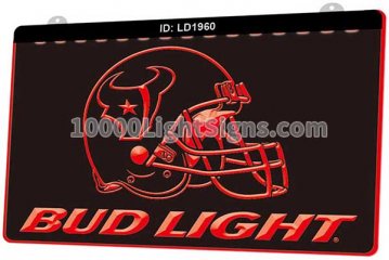LD1960 Houston Texans AFC NFL Helmet Sports Bud Light
