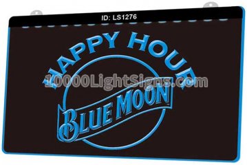 LS1276 Blue Moon Beer Happy Hour Bar