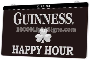 LS1278 Guinness Shamrock Happy Hour Bar