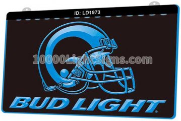 LD1973 Los Angeles Rams NFC NFL Helmet Sports Bud Light