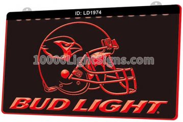 LD1974 Arizona Cardinals NFC NFL Helmet Sports Bud Light