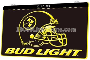 LD1976 Pittsburgh Steelers AFC NFL Helmet Sports Bud Light